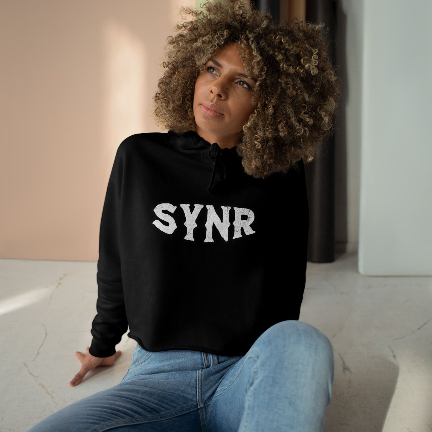 Goth Outfit - Rebellion Cropped Hoodie