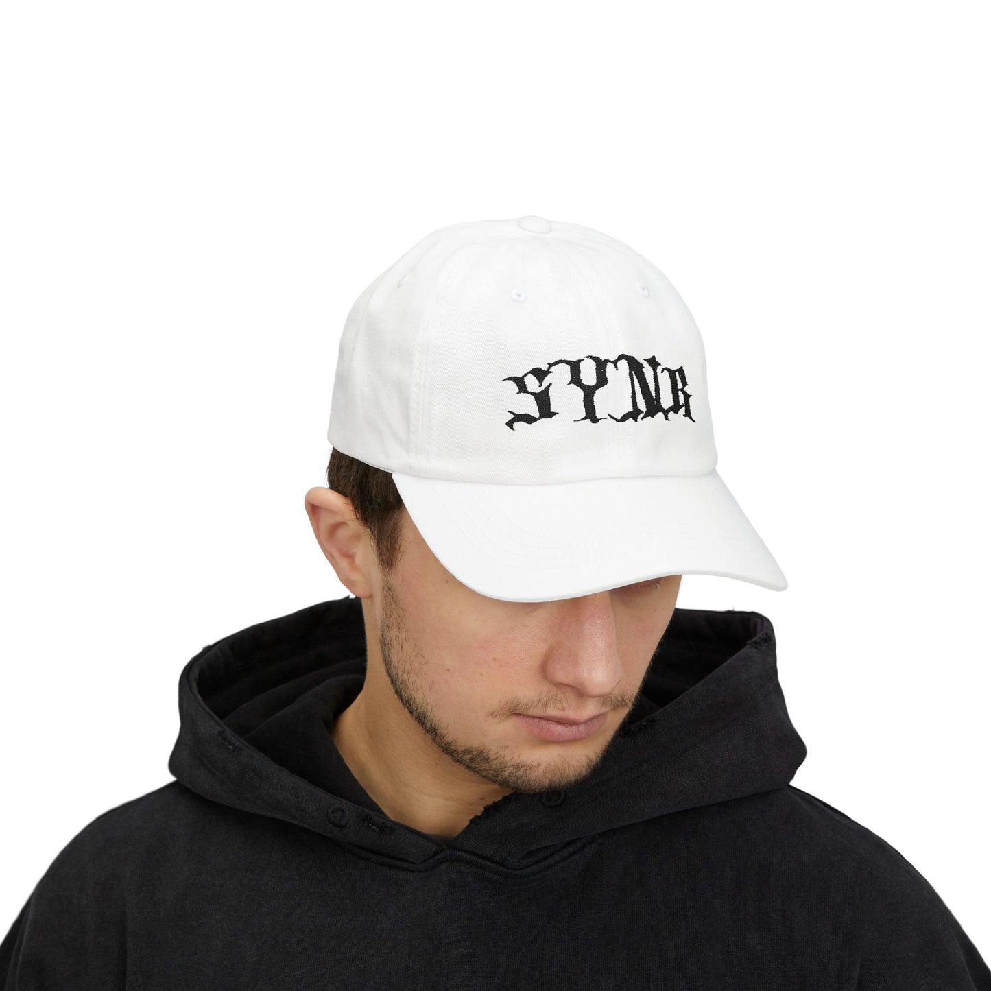 Dad Hat - SYNR White Goth Hat