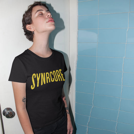 Hellboy Takeover Wholesale Tee Shirts Bulk T-shirt, front view on female model