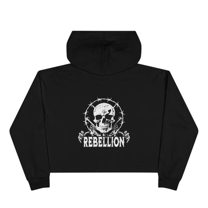 Goth Outfit - Rebellion Cropped Hoodie