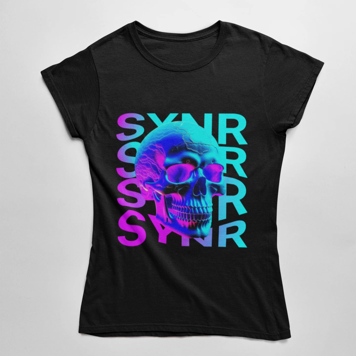 Cyber Goth Wholesale Tee Shirts Bulk T-shirt, front view on white background