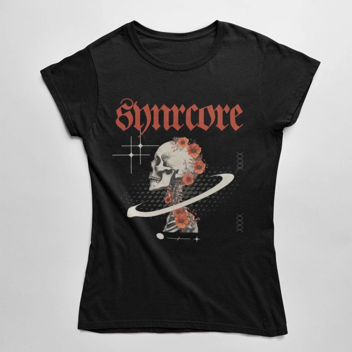 Timeless Goth Wholesale Tee Shirts Bulk T-shirt, front view on white background